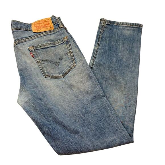 Levi's Blue Slim Fit Jeans with Faded Detailing 30 Waist 32 Length - Picture 5 of 15